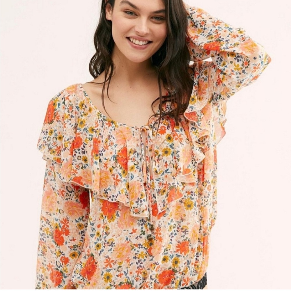 Free People Say It To Me Floral Bodysuit